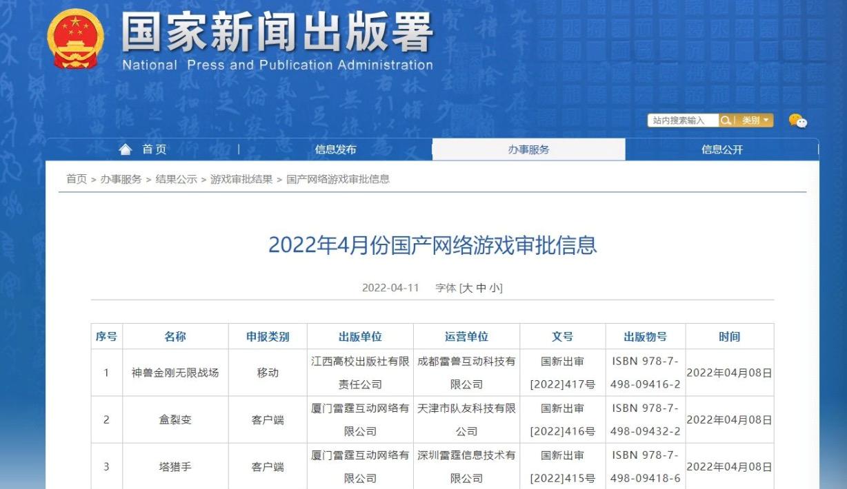 2022年游戏版号发放_游戏行业 新闻_游戏版号重启消息