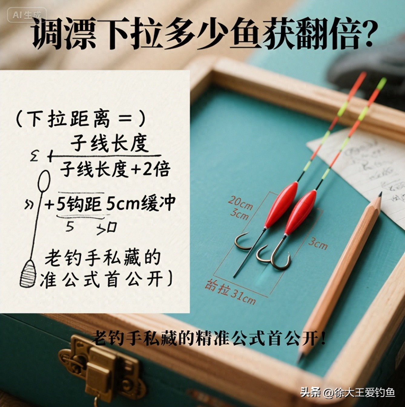 调漂总空竿？老钓手私藏的 “下拉精准公式”，学会鱼口变实