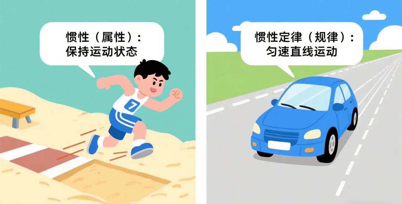 惯性大小决定因素_牛顿第一定律易错点_牛顿第一定律生活应用