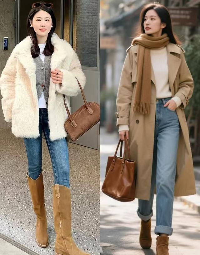 麂皮靴怎么穿好看_麂皮靴穿搭技巧_切客而靴