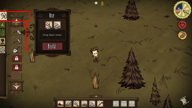 饥荒游戏界面操作指南