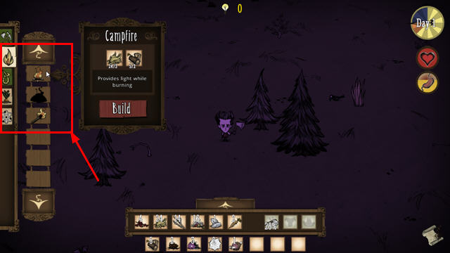 饥荒游戏界面操作指南