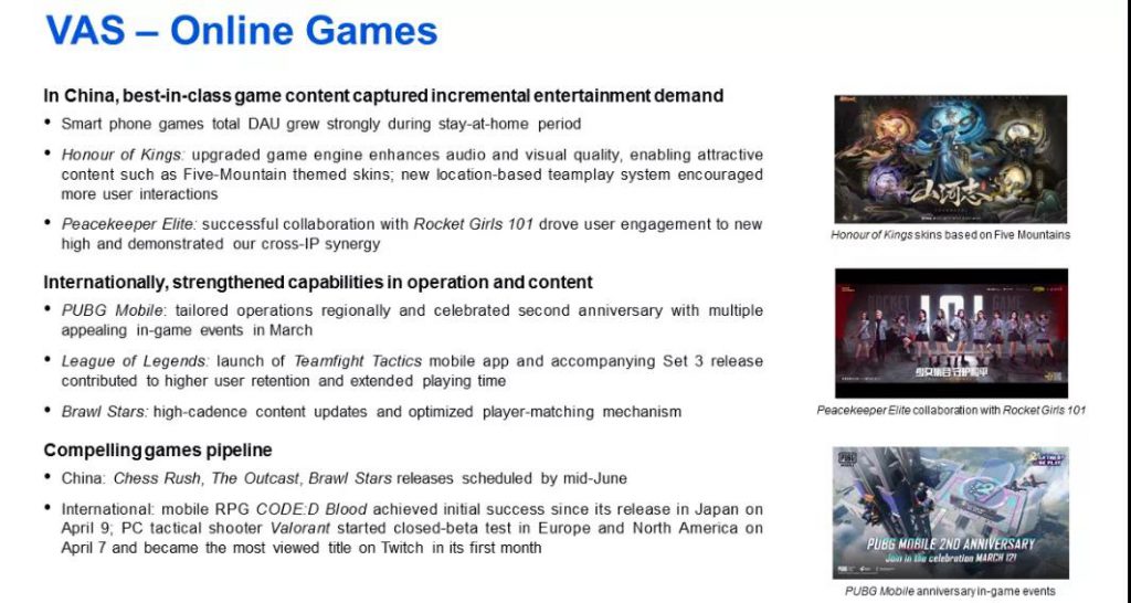 腾讯2020年Q1财报手游收入增长_腾讯游戏业务转型海外市场_洋葱新闻 腾讯 游戏