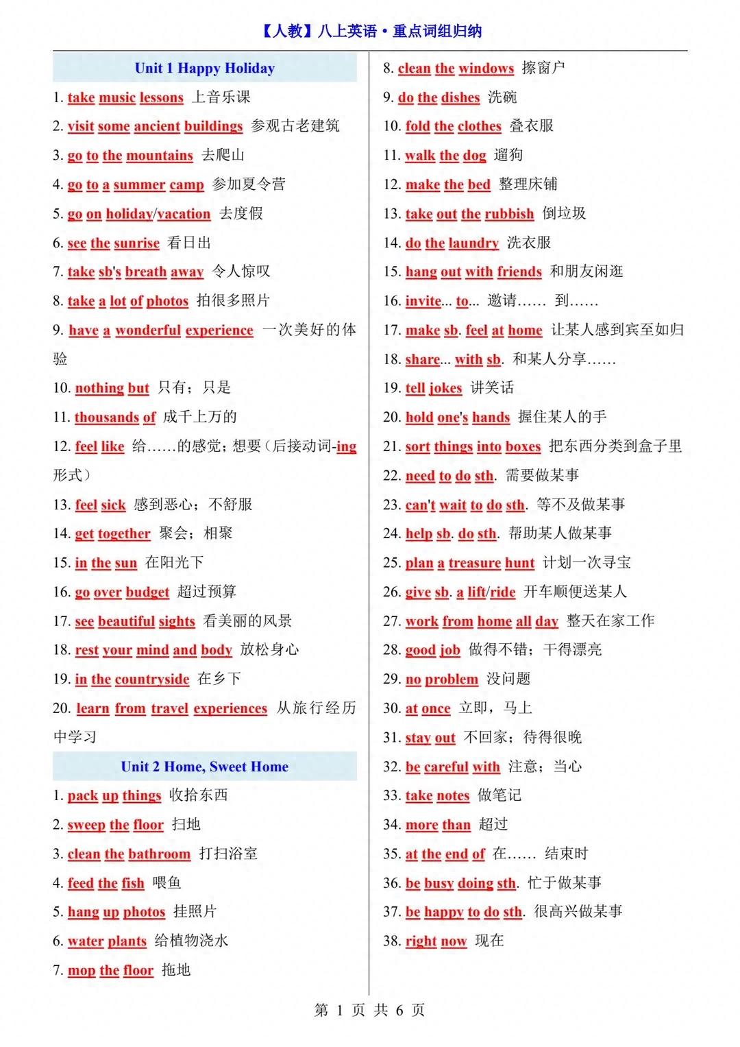 pg下载渠道 班主任：八上英语期末高频单词，赶紧背！