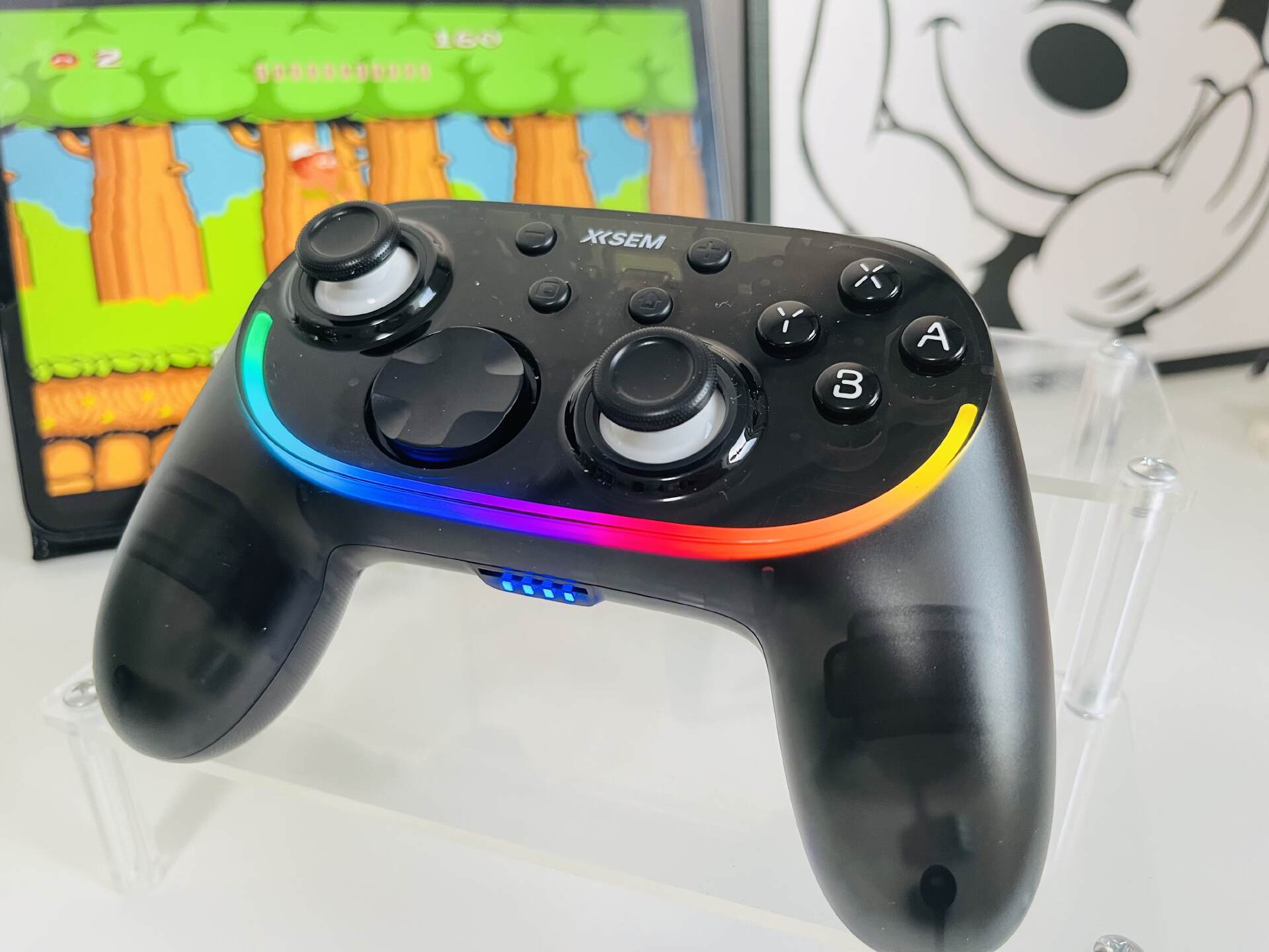 手柄玩格斗_手柄握持舒适防滑体验_西圣GC1游戏手柄