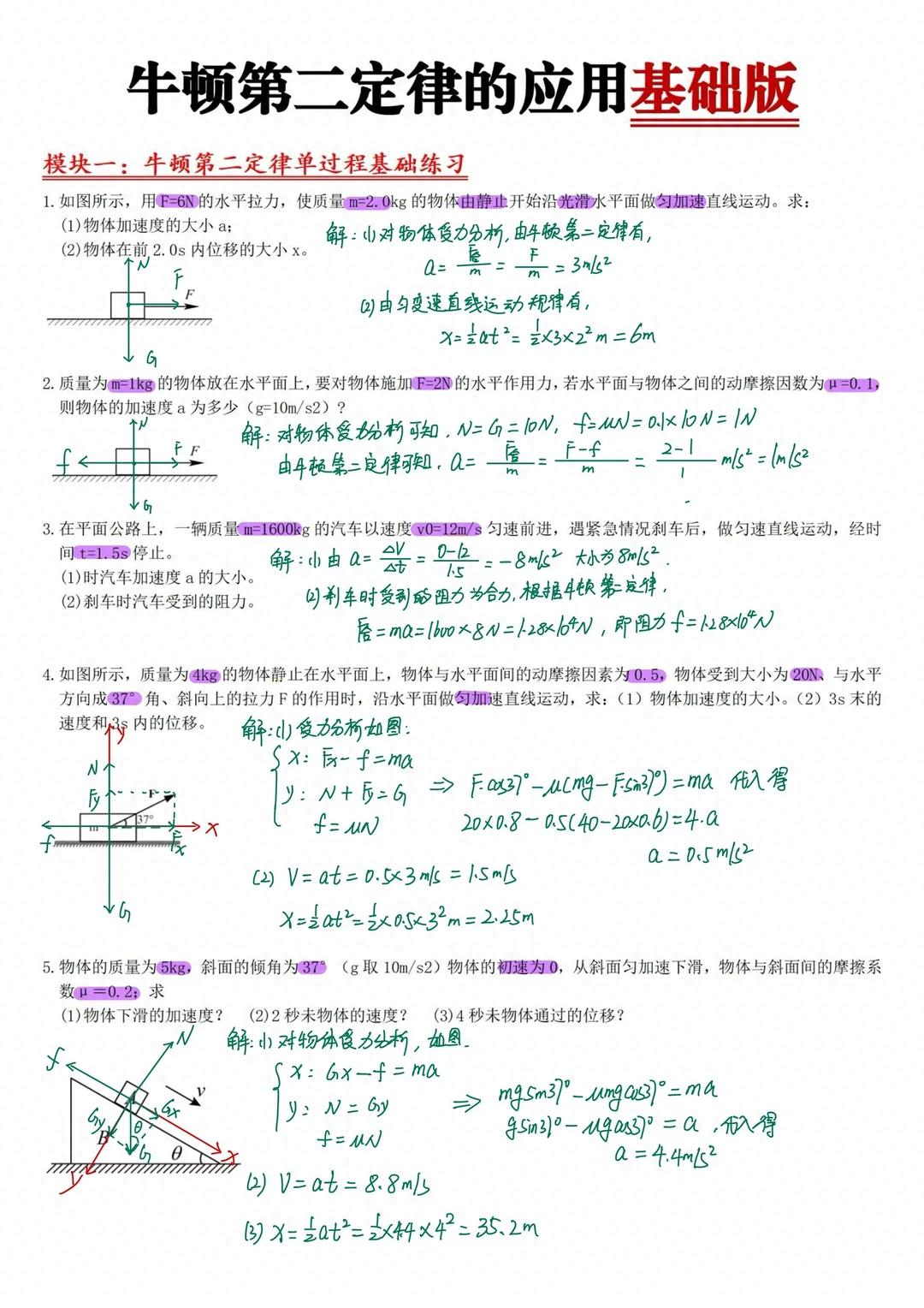 pg下载麻将胡了安卓专属特惠.安卓应用版本.中国 高一物理‖牛顿第二定律的应用练习题