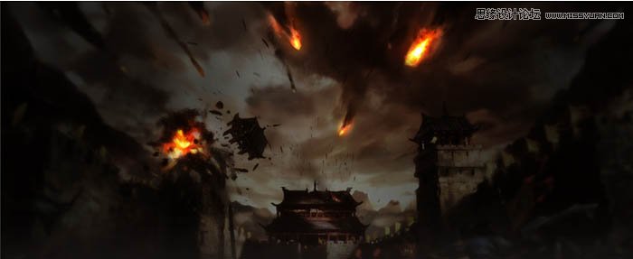 Photoshop制作时尚大气的游戏专题页模板