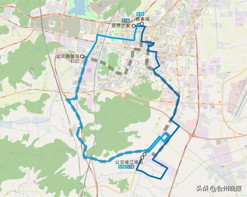 台州市115A路公交线路调整 公示 椒江公交路线优化 调整方案_台州兜兜公交