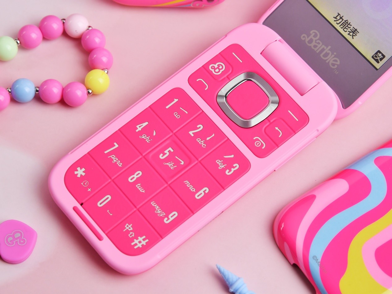 Barbie Phone复古时尚手机_x-phone_芭比元素翻盖手机