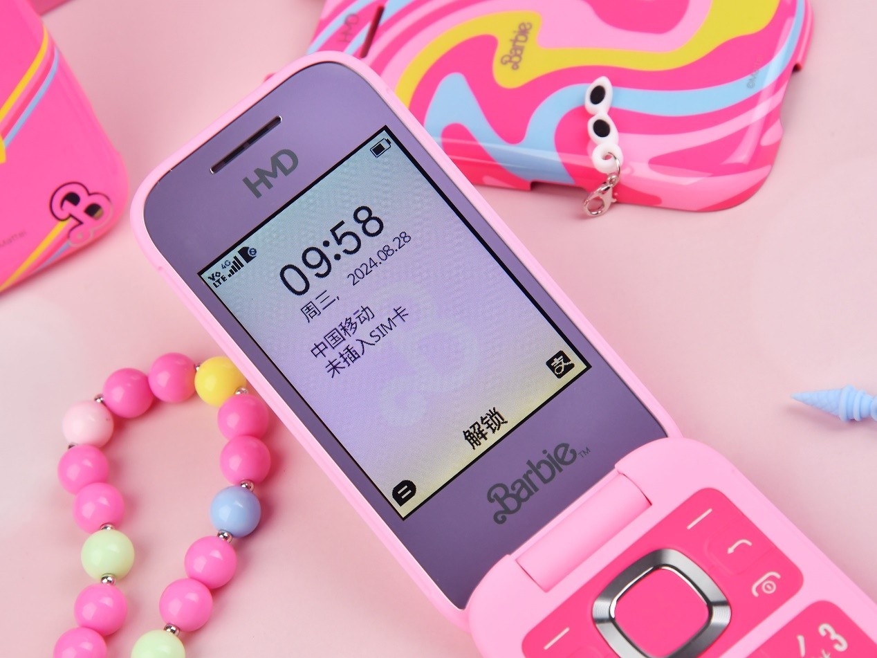 芭比元素翻盖手机_Barbie Phone复古时尚手机_x-phone