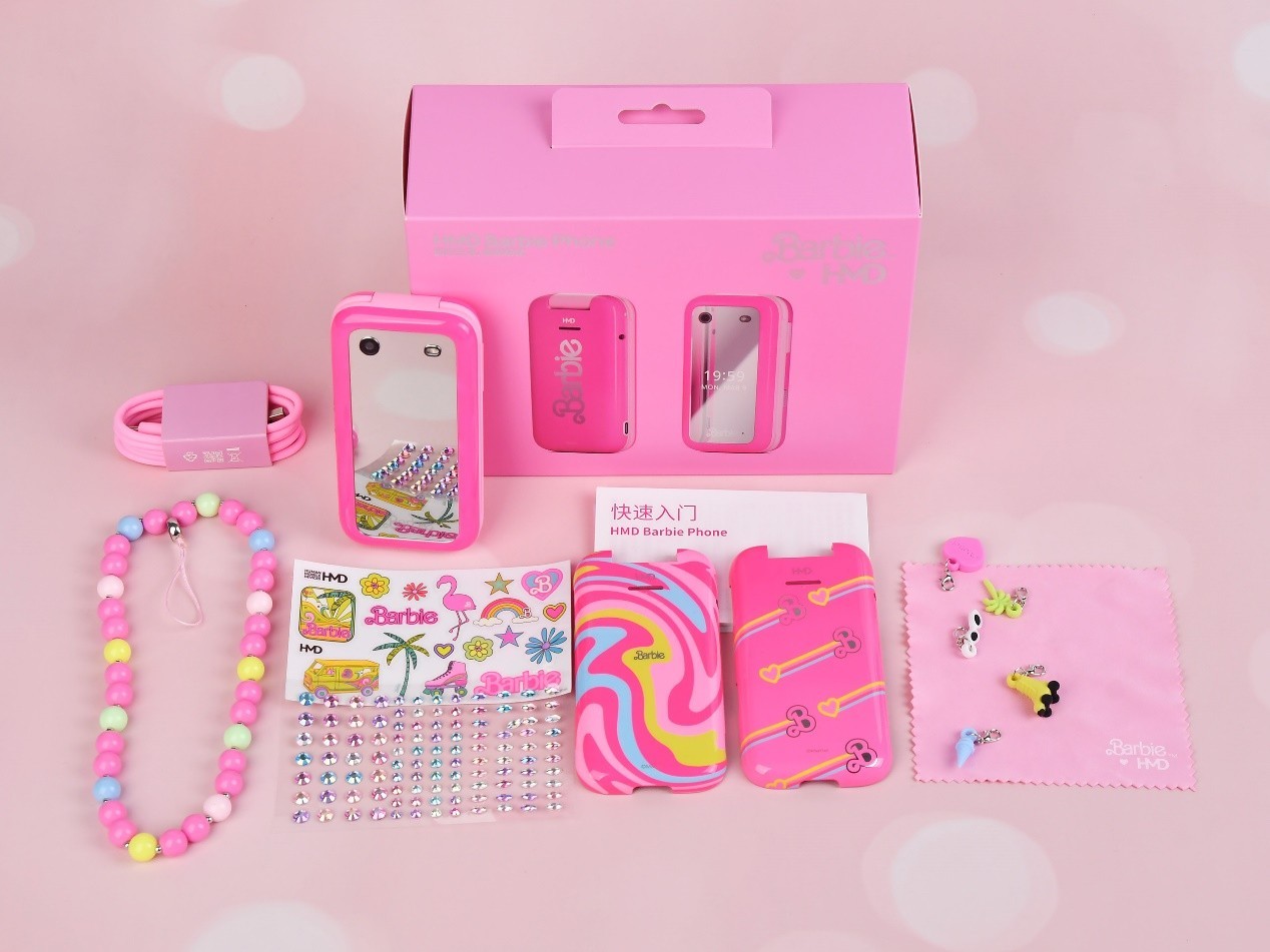 Barbie Phone复古时尚手机_芭比元素翻盖手机_x-phone