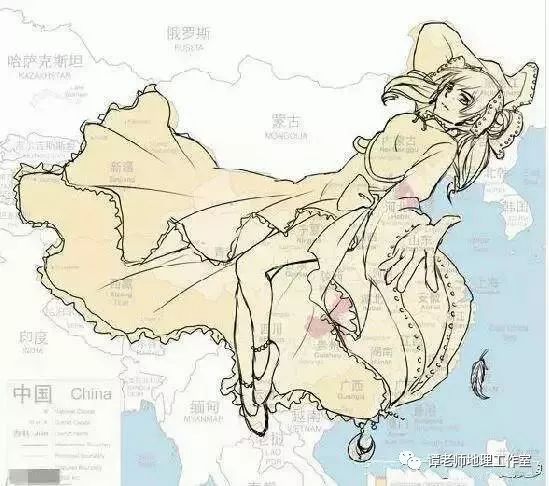 国家版图意识教育_中国地图奇葩看法_中国地图公鸡日本虫子
